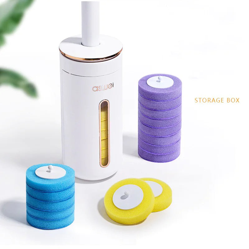 Disposable Toilet Brush System