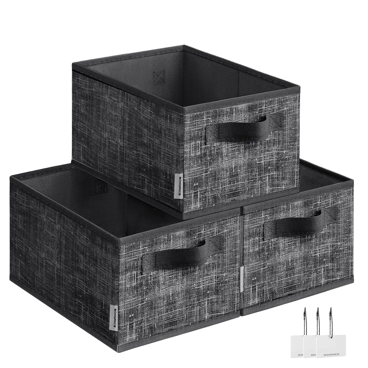 Fabric Storage Baskets — Set of 3