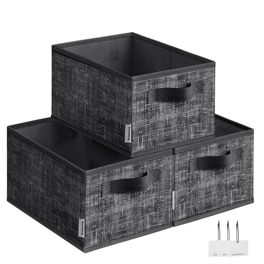 Fabric Storage Baskets — Set of 3